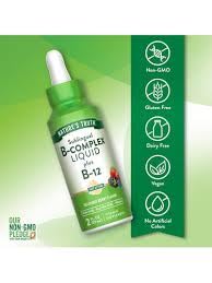 B Complex Liquid Plus B-12 Natural Berry Flavor 2 oz Pack of 2 D388573