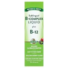 B Complex Liquid Plus B-12 Natural Berry Flavor 2 oz Pack of 2 D388573