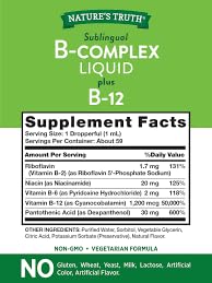 B Complex Liquid Plus B-12 Natural Berry Flavor 2 oz Pack of 2 D388573