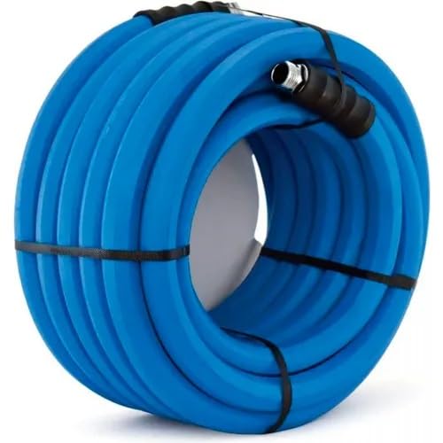 5/8 Inch x 100 Foot EPDM Rubber Hot Water Hose with Brass Fittings N5189