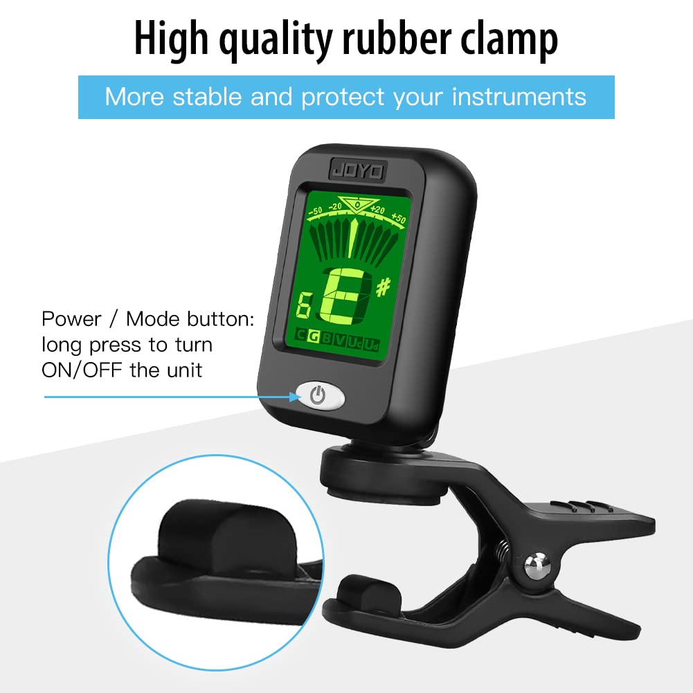 Clip on Chromatic Tuner 4PCS Black I438786