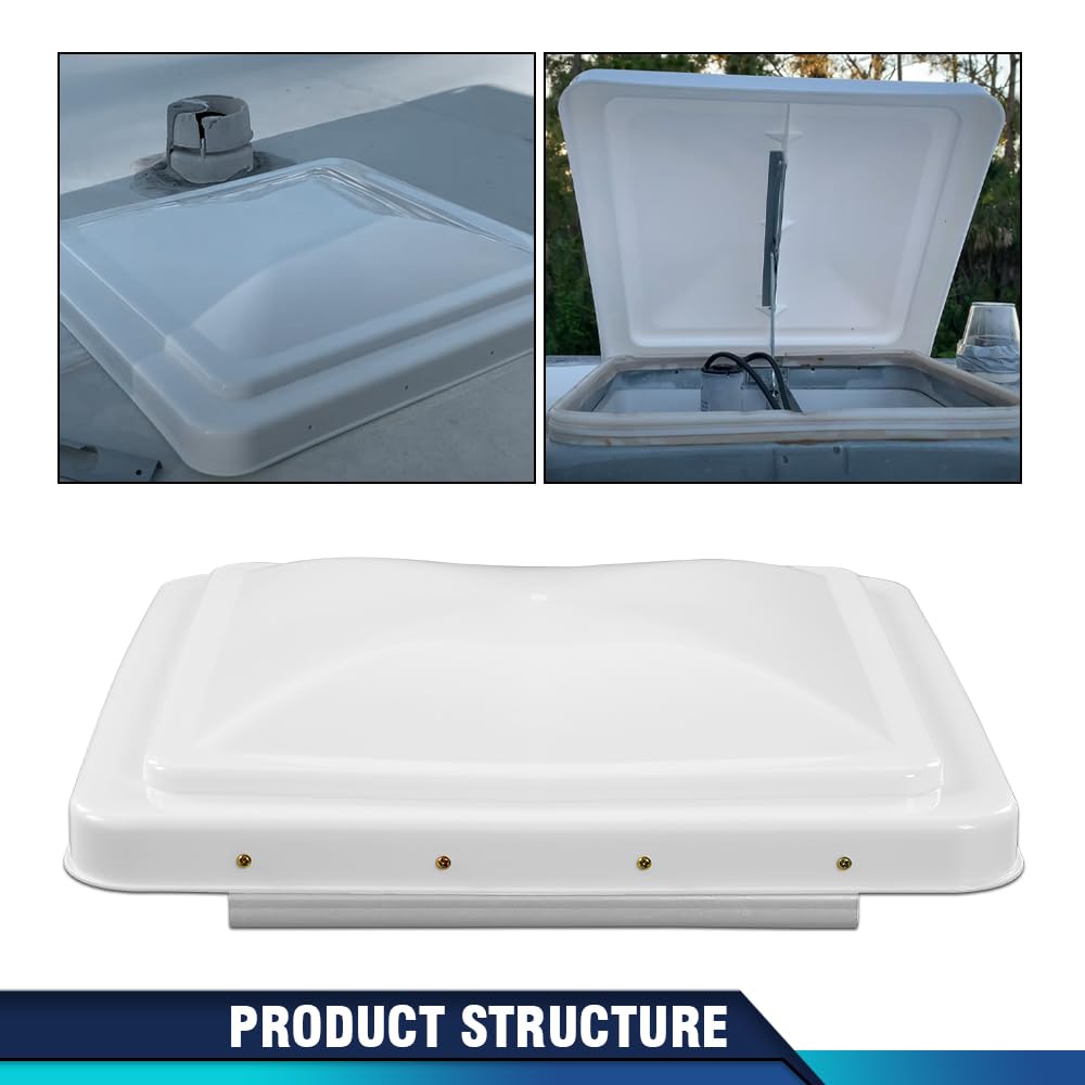 14" x 14" White Roof Vent Cover 2Pc R358932