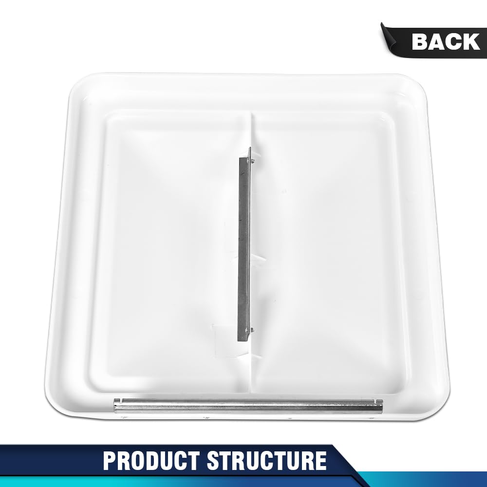14" x 14" White Roof Vent Cover 2Pc R358932