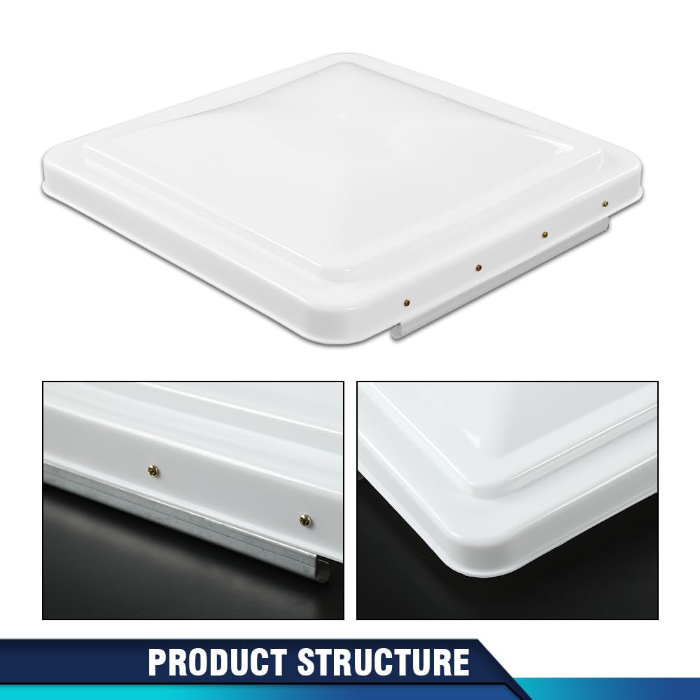 14" x 14" White Roof Vent Cover 2Pc R358932