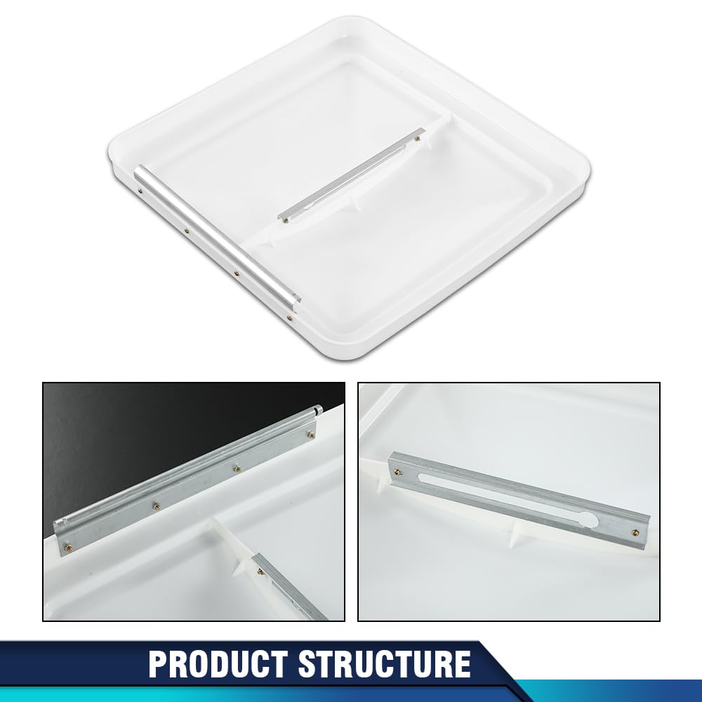 14" x 14" White Roof Vent Cover 2Pc R358932