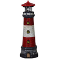 Solar Lighthouse with Rotating LED Lights Waterproof Lighthouse Statue I5739