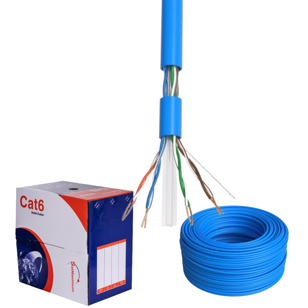 1000ft Plenum Cat6 Solid 23AWG Network Cable G7260