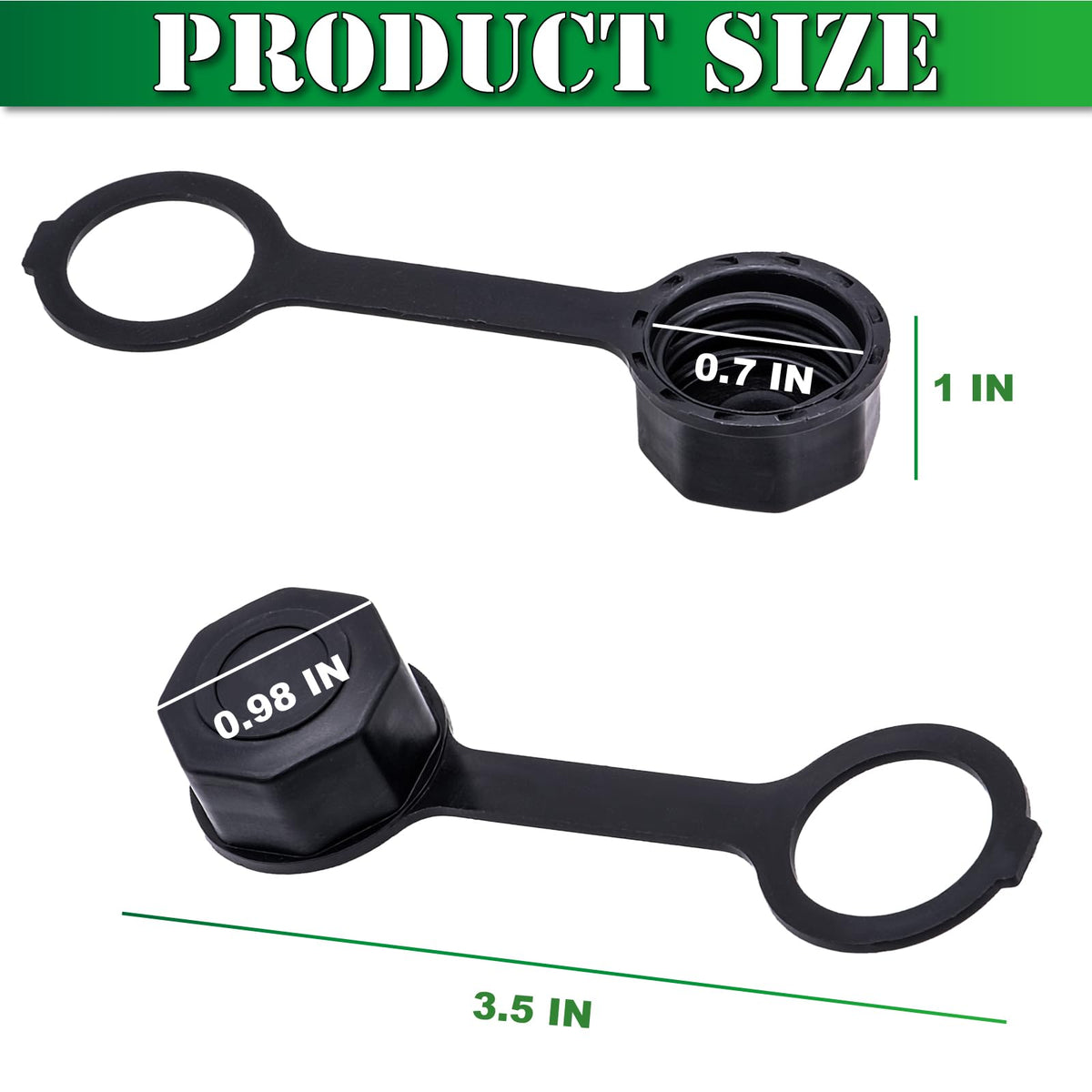 Black Gas Can Vent Caps C78399