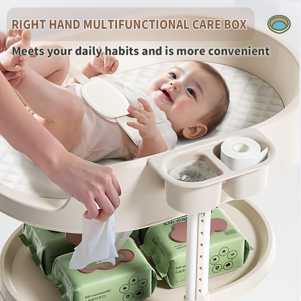 Portable Baby Diaper Changing Station with Storage Drawers L432554