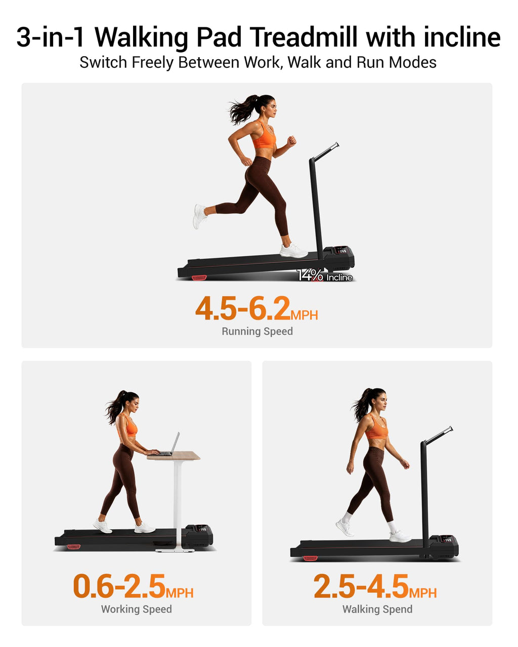 Walking Pad with Vibration Plate Q362
