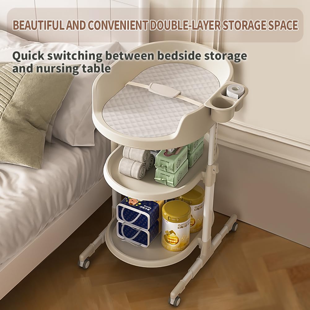 Portable Baby Diaper Changing Station with Storage Drawers L432554