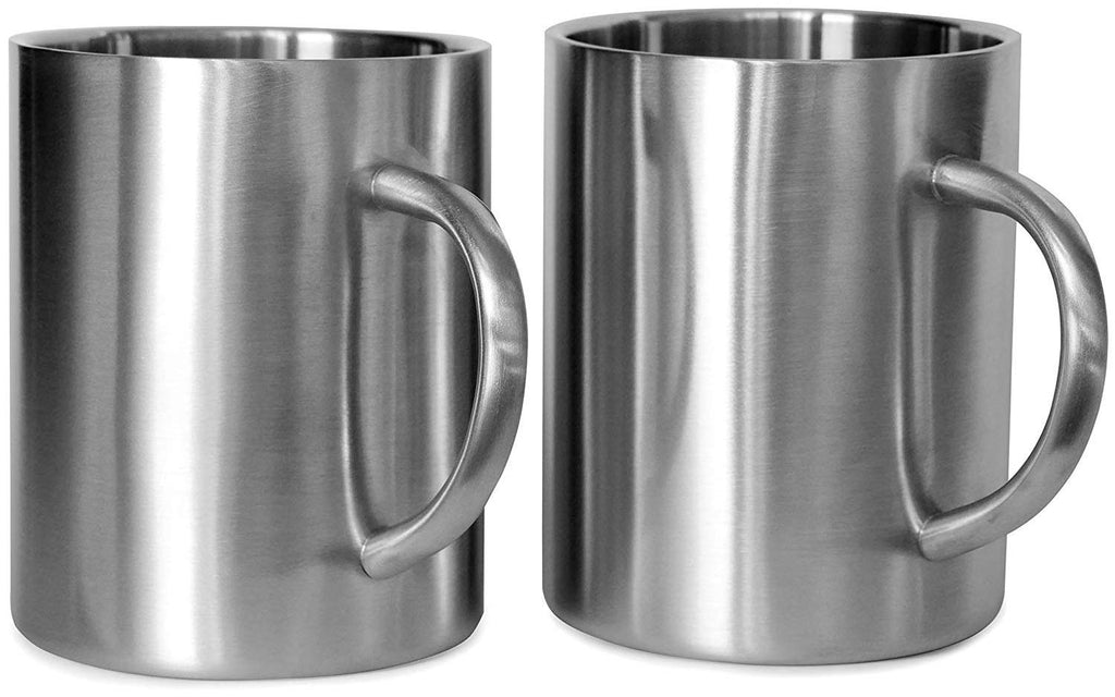 15 oz Double Wall Stainless Steel Insulated Mug Set of 2 H975