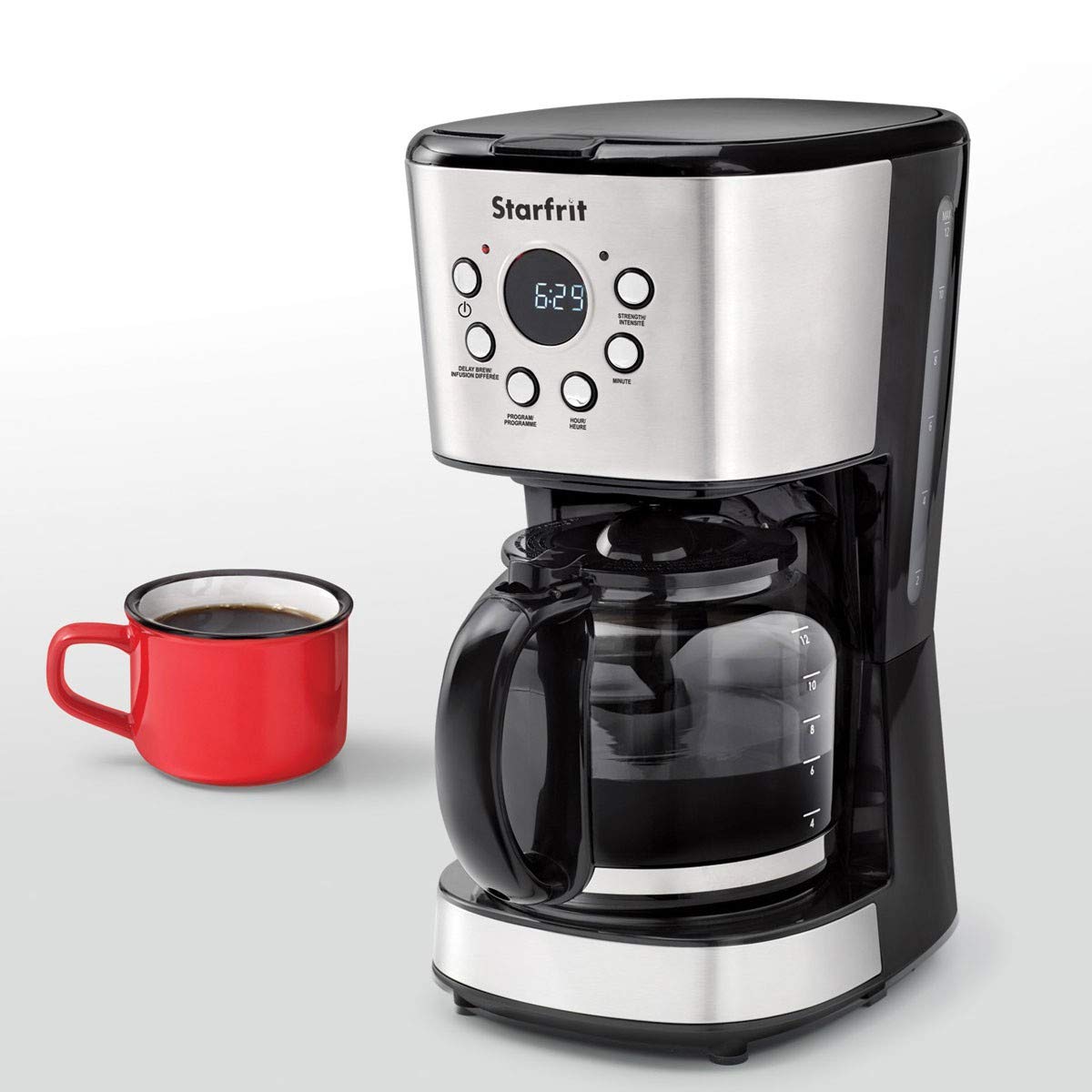 Programmable 12 Cup Stainless Steel Coffee Maker A256274