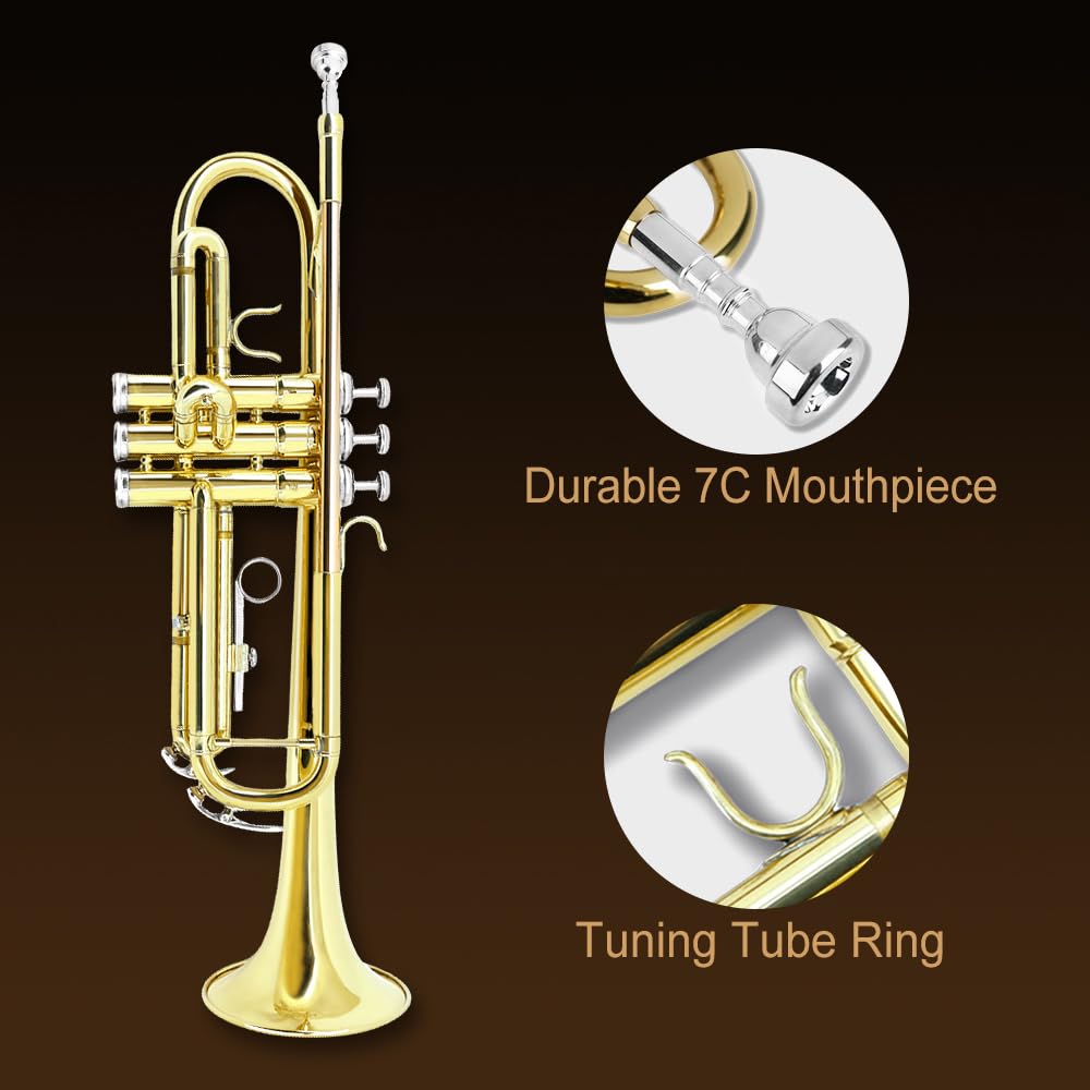 Bb Trumpet with 7C Mouthpiece, Hard Case & Cleaning Kit L5531
