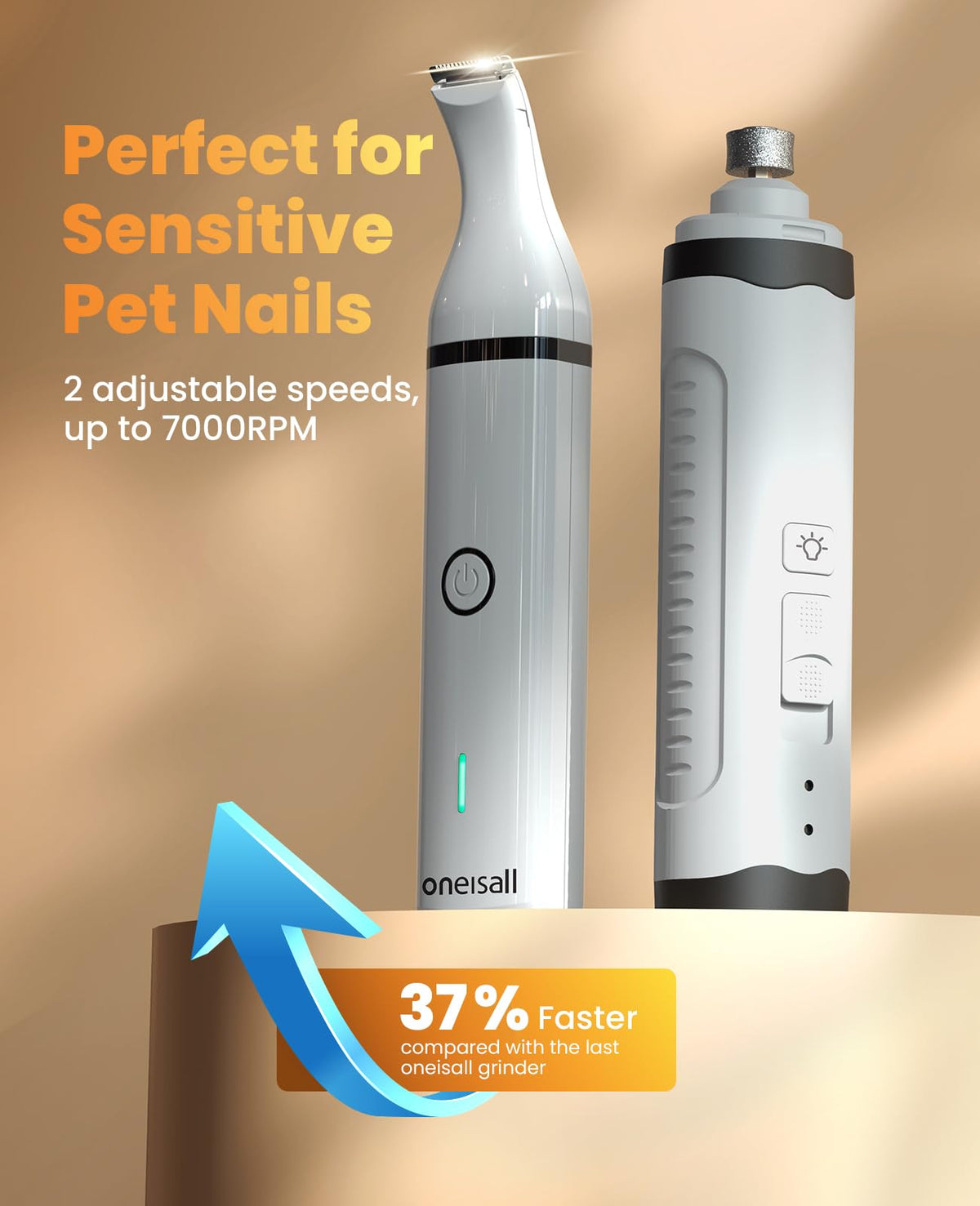 3 in 1 Dog Nail Grinder & Paw Trimmer Kit A287