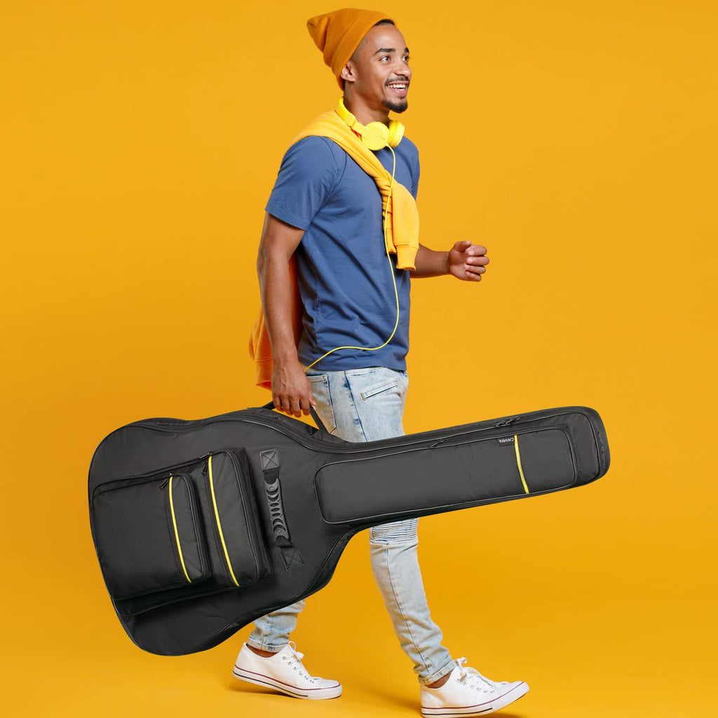 44 Inch Guitar Bag Multi-pockets 0.47in Thick Padding Water Resistent Gig Bag Y85321