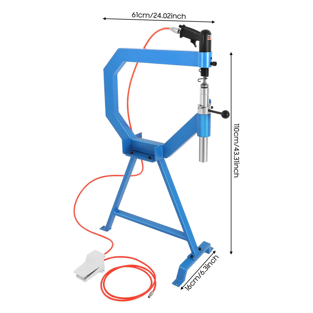 Pneumatic Planishing Hammer with 1in 2in 3in Anvils M53118