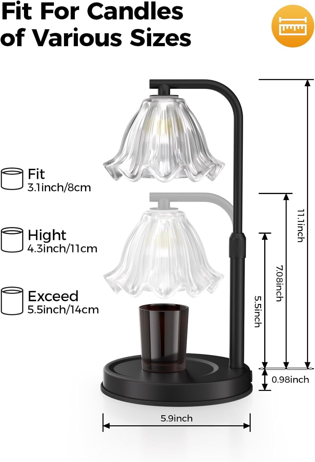 Candle Warmer Lamp with Timer Q5407