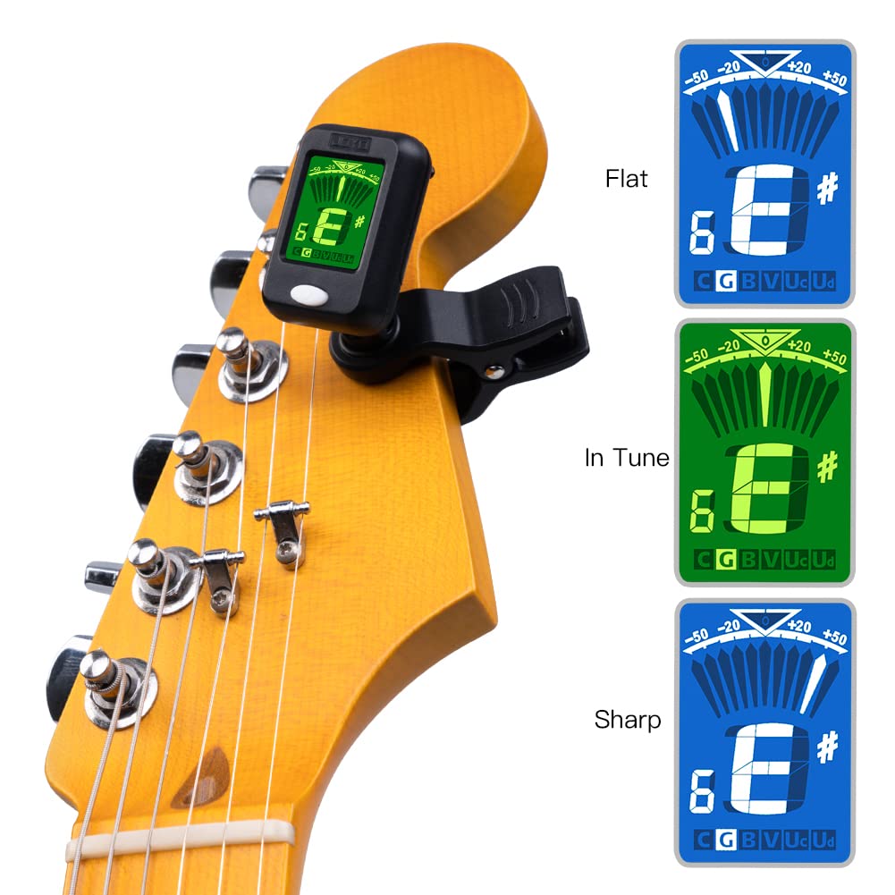 Clip on Chromatic Tuner 4PCS Black I438786