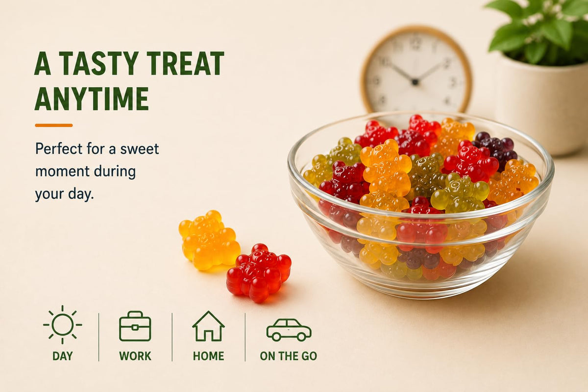 Sugar Free Vegan Hemp Gummies, 60 Count J402462