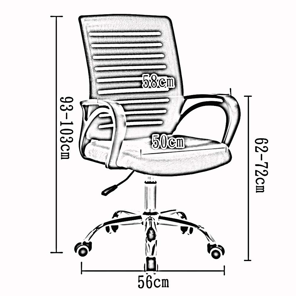 Orange Black Frame Ergonomic Mesh Swivel Chair V44453