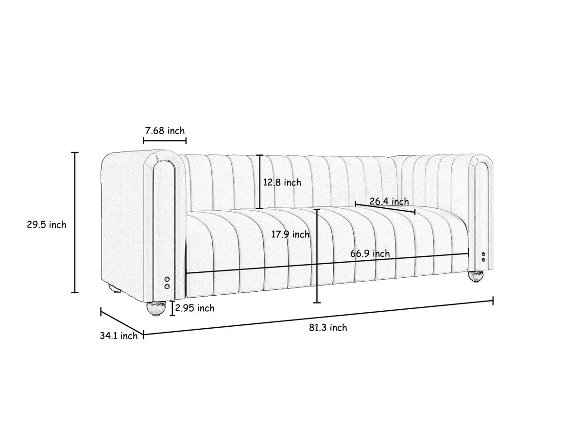 Green Velvet Curved Tufted Loveseat Sofa L390283
