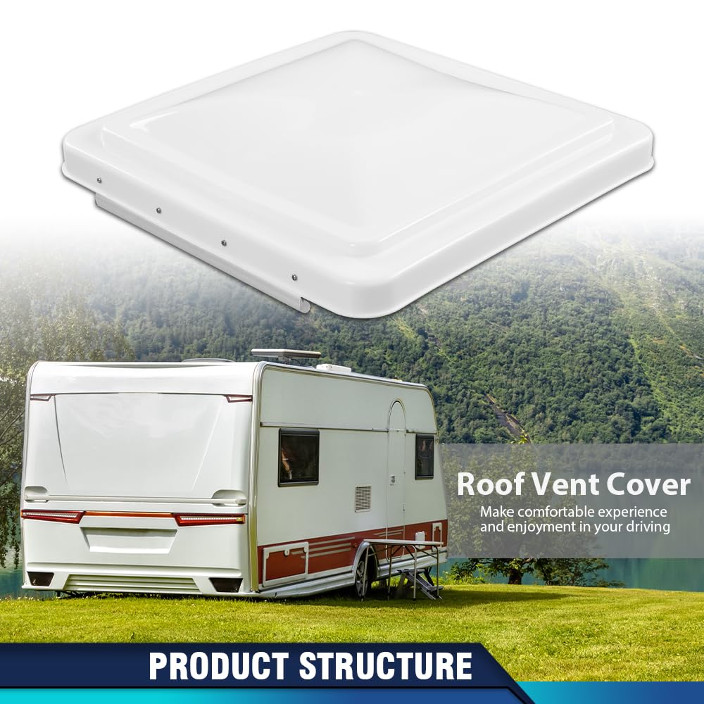 14" x 14" White Roof Vent Cover 2Pc R358932
