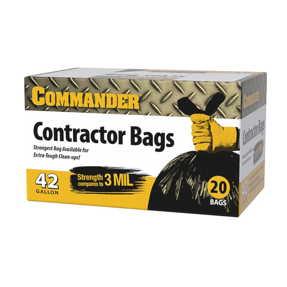 42 Gallon Trash Bags with Flap Ties 20 Count I727375
