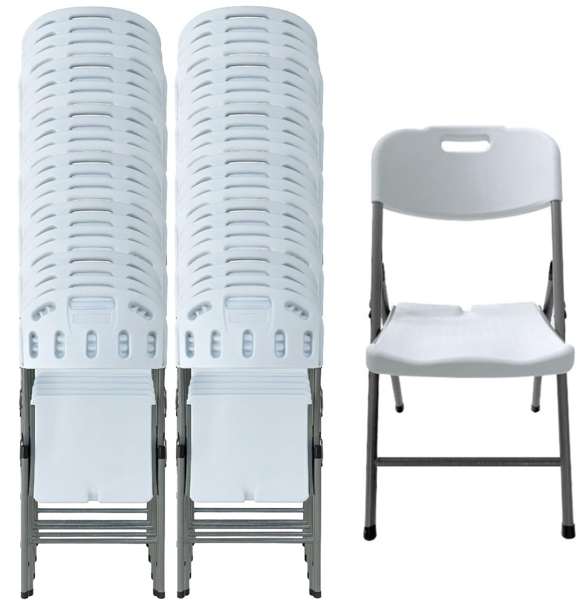 White Folding Chair Set of 50 I838805