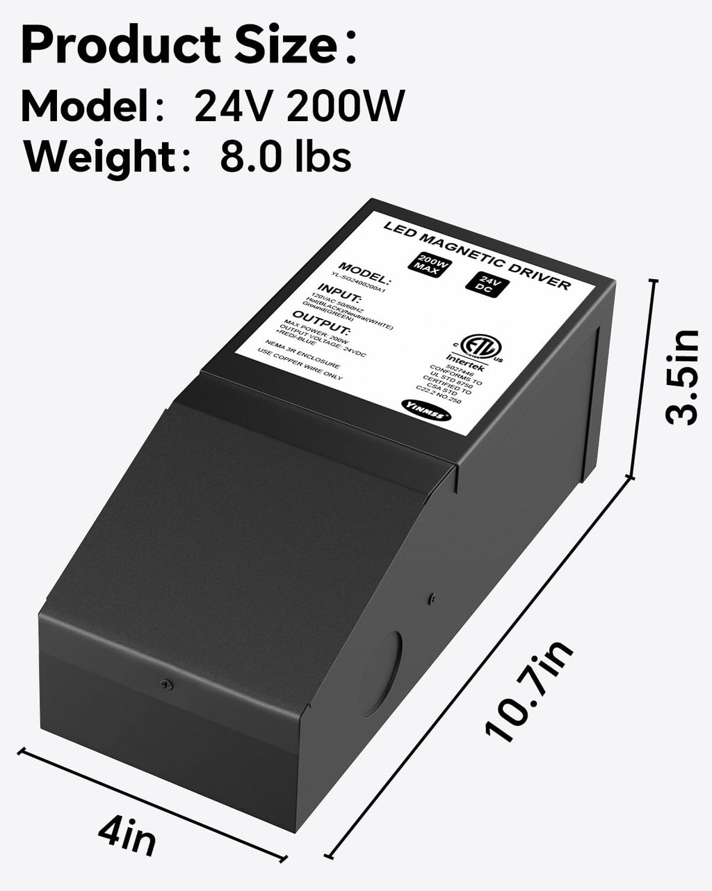 24V 200W Dimmable LED Driver T97567