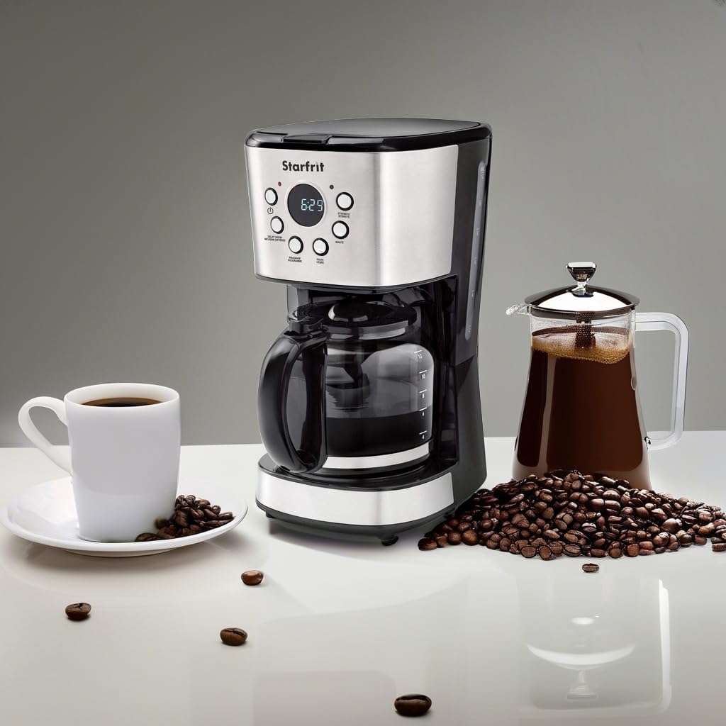 Programmable 12 Cup Stainless Steel Coffee Maker A256274