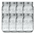 Regular Mouth Pint 16 oz. Mason Jars with Lids and Bands, 8 Count E501528