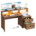 55-Inch Computer Desk with File Drawer D4250