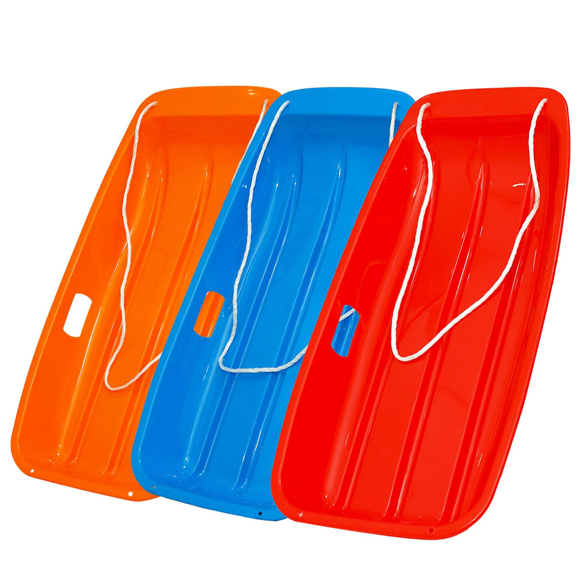 2 Piece Plastic Sled Board with Four Ropes U202740
