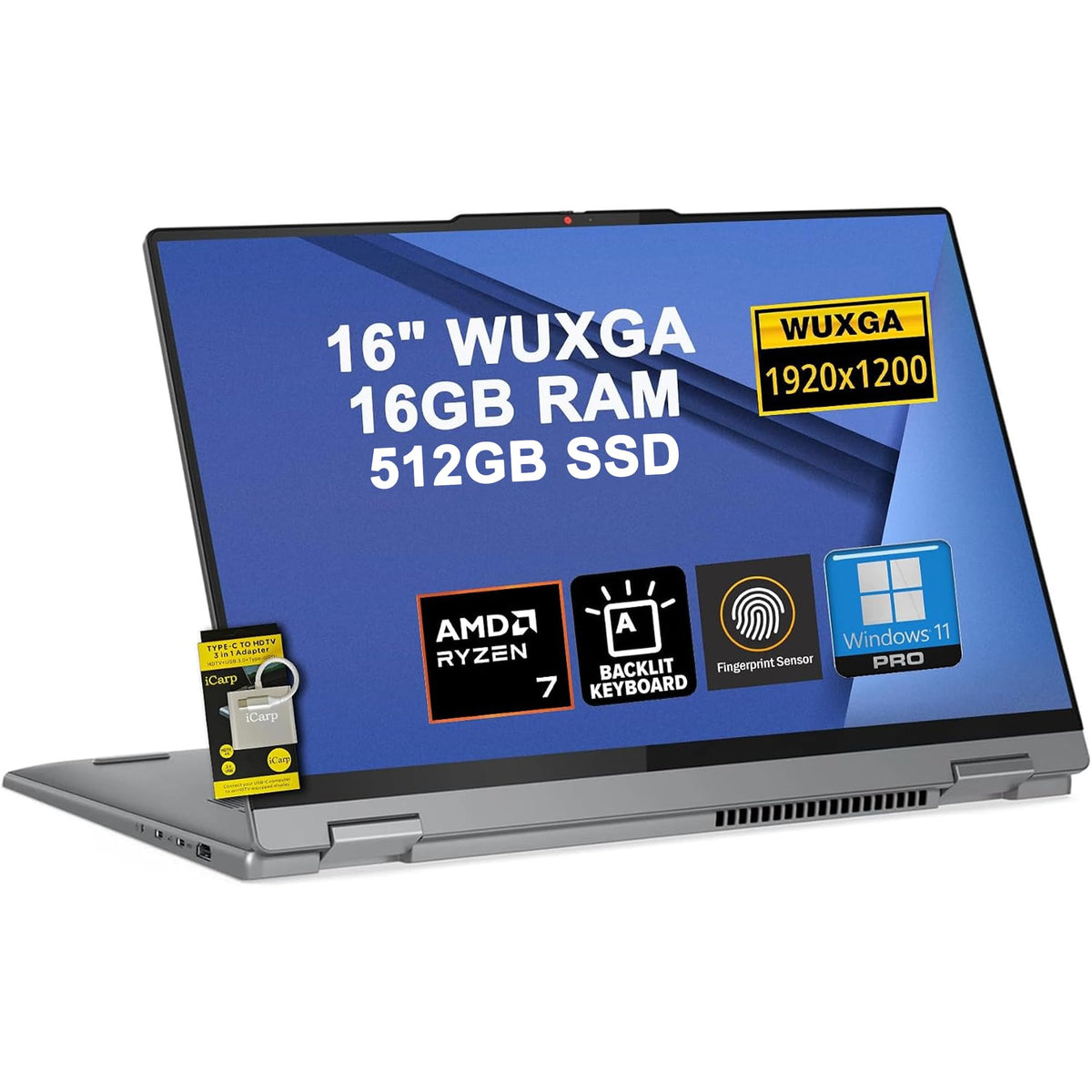 16" Touchscreen 2-in-1 Laptop 16GB RAM 1TB SSD R855