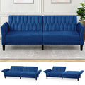 Blue Velvet Sofa Bed Z30546