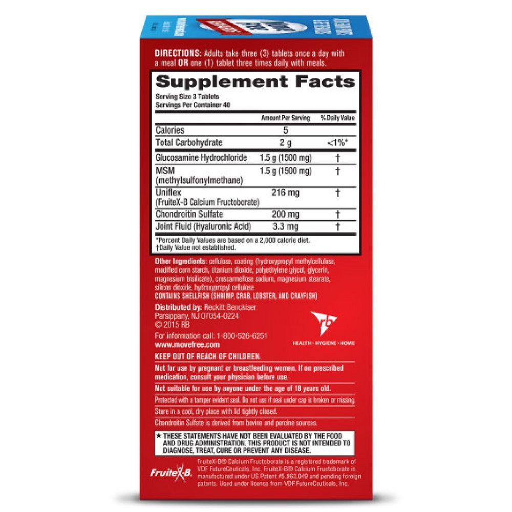 120 Tablets Glucosamine and Chondroitin Joint Health Supplement H534165
