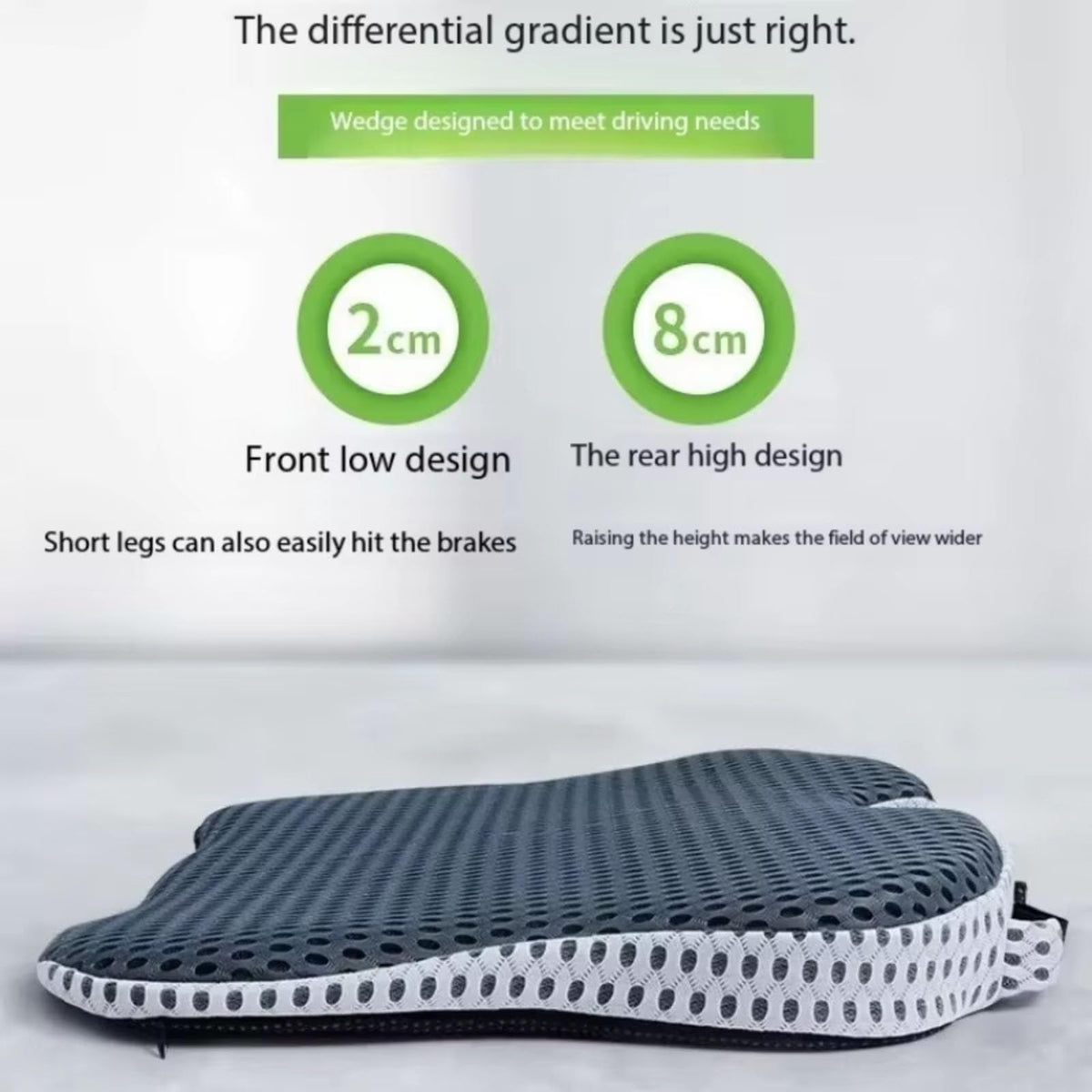 Black Memory Foam Car Seat Booster Cushion S212748