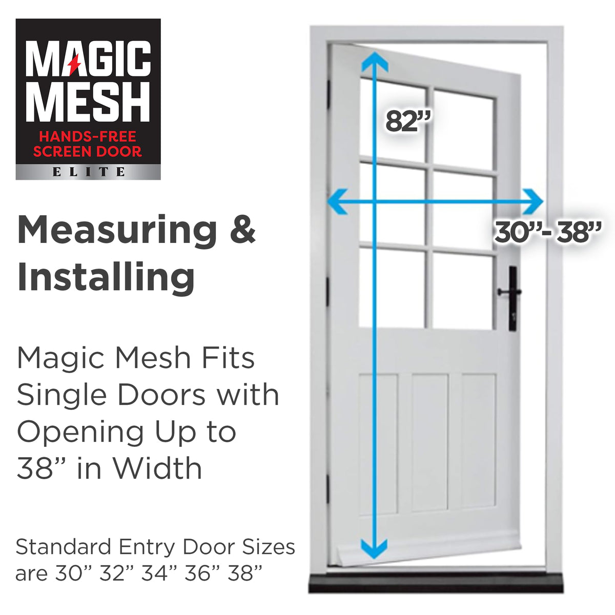 Magnetic Screen Door up to 39 x 83 Inches U60840