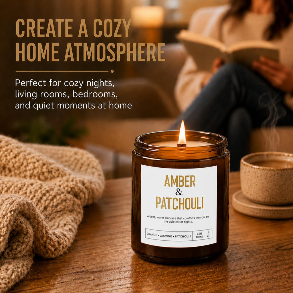 4 Pack Scented Candle Set with Wooden Wick A332720