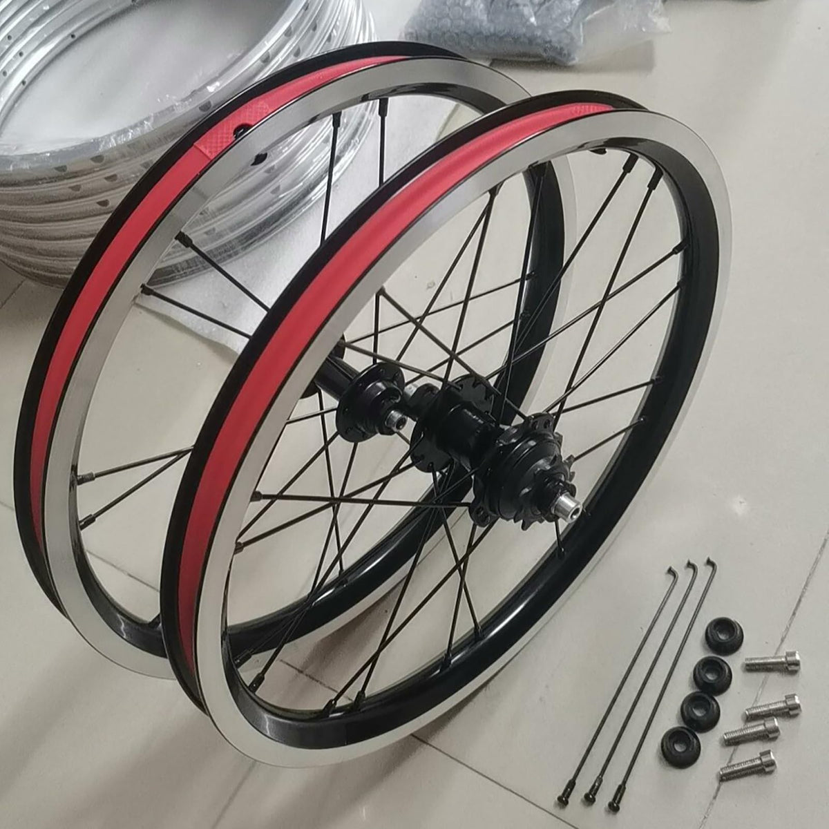 14inch 412 V-Brake Folding Bike Wheelset Z67814
