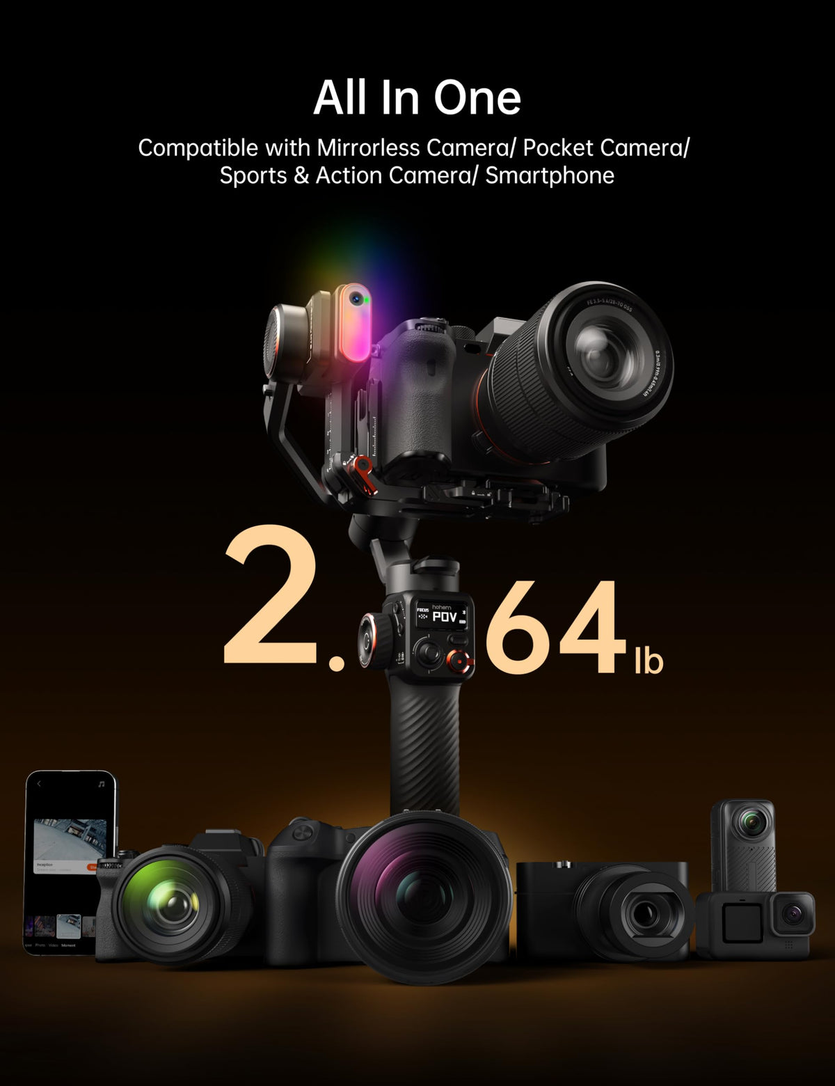 3-Axis Camera Gimbal Stabilizer R23720