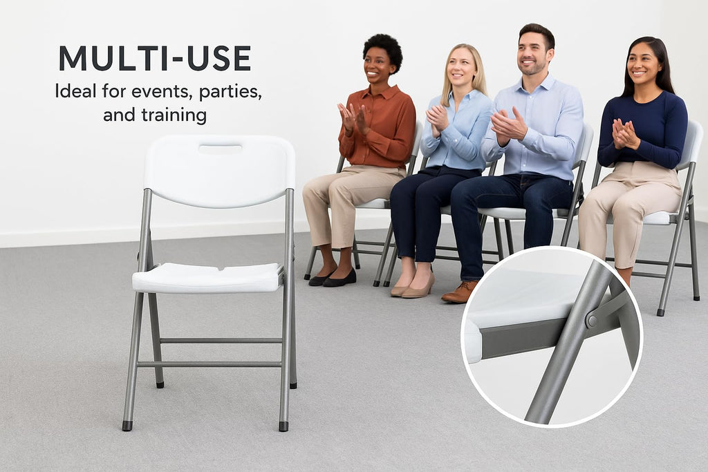 White Folding Chair Set of 50 I838805