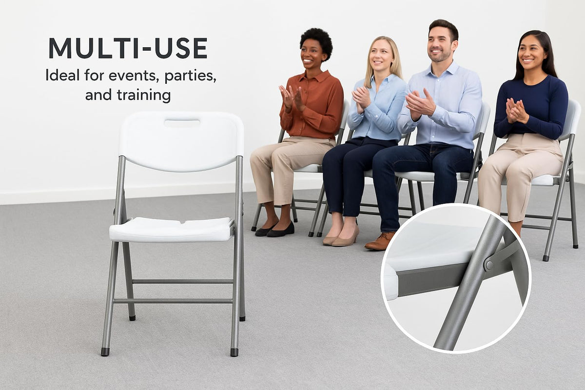White Folding Chair Set of 50 I838805