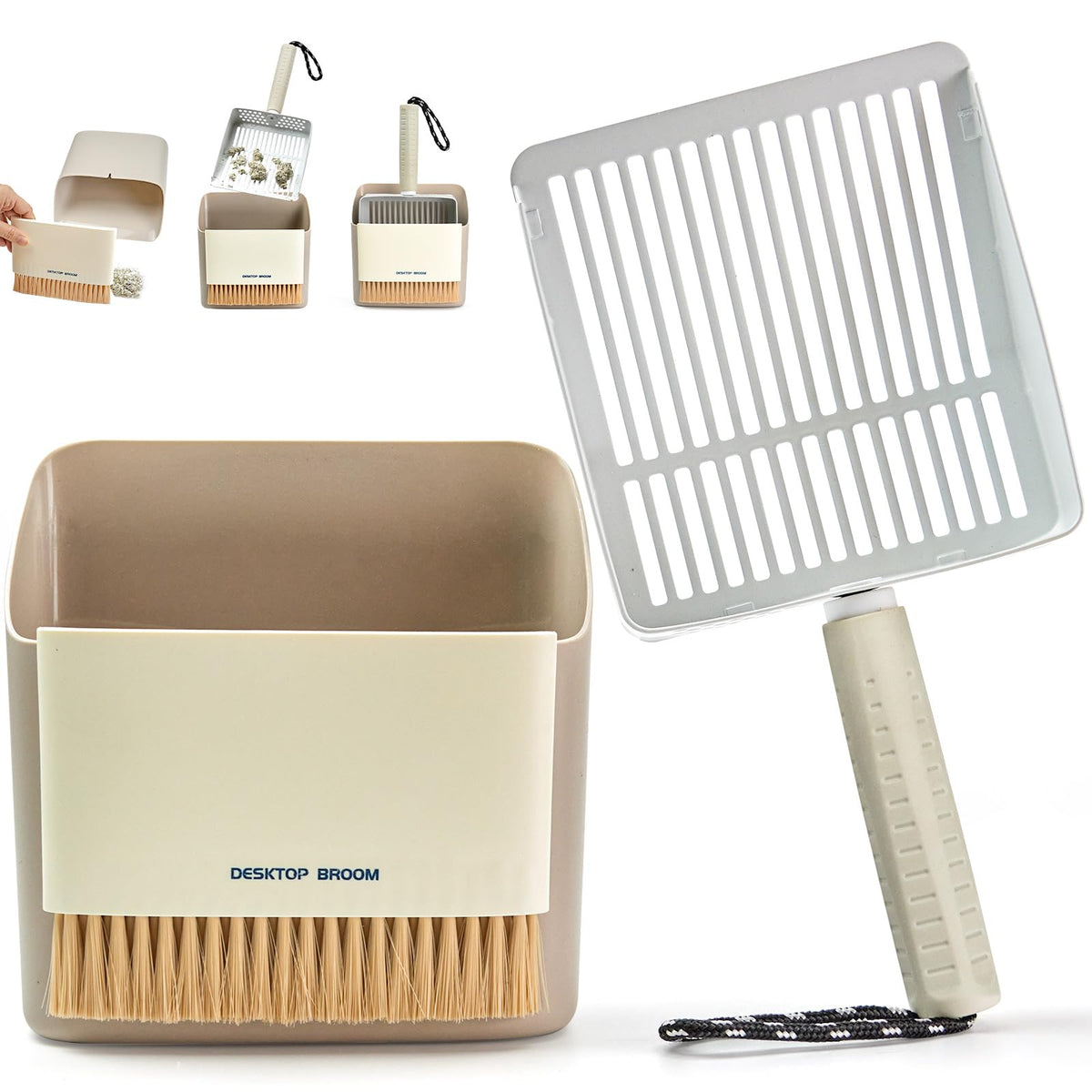 Stainless Steel Cat Litter Scoop with Holder W5363