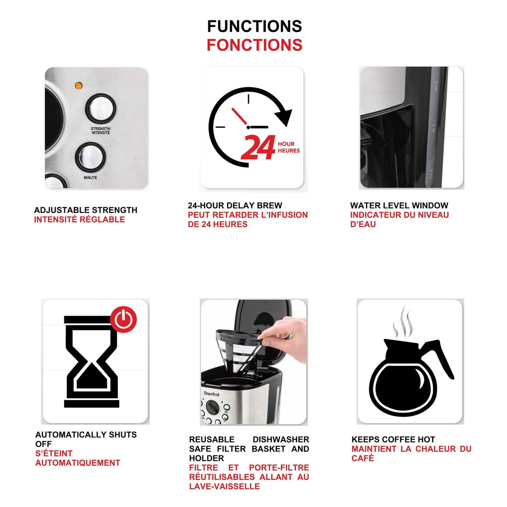 Programmable 12 Cup Stainless Steel Coffee Maker A256274