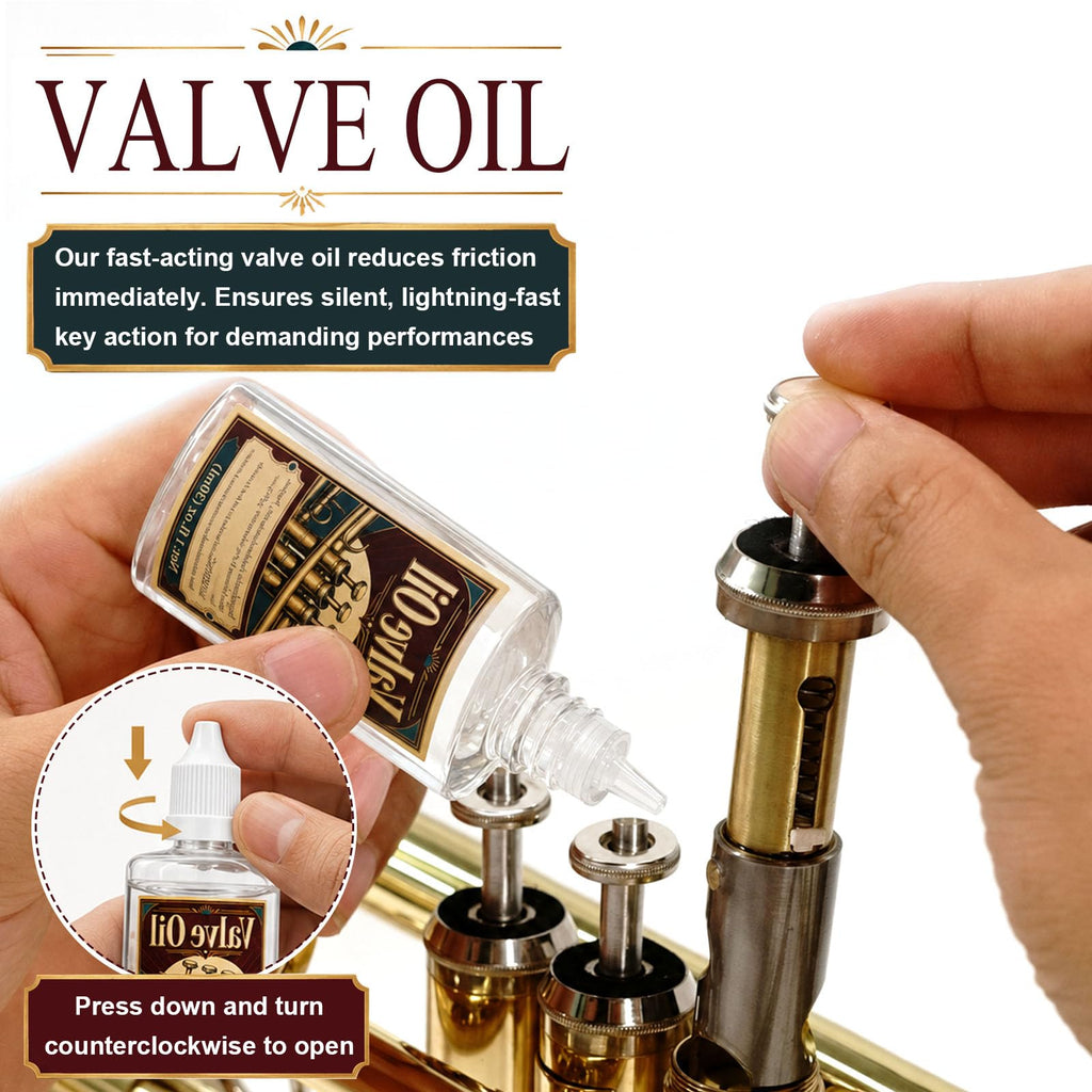Trumpet Cleaning Kit with Oil, Grease & Brushes H396481