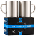 15 oz Double Wall Stainless Steel Insulated Mug Set of 2 H975