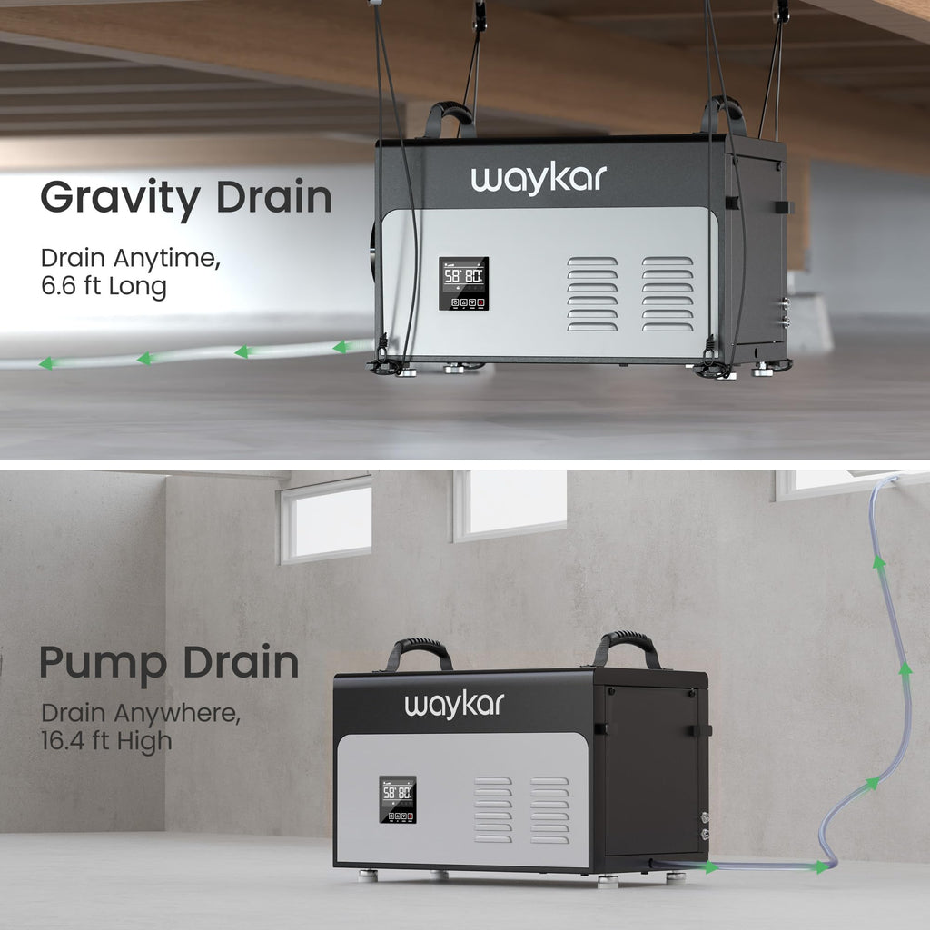 130 Pints Commercial Dehumidifier with Pump & Drain Hose V831827