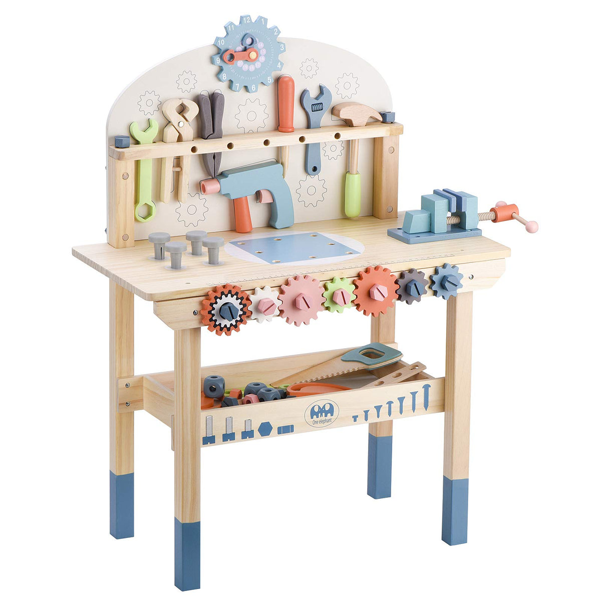 Wooden Kids Tool Bench with Tools Set Q85762